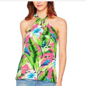 Tommy Bahama Linen Halter Tropical Shirt